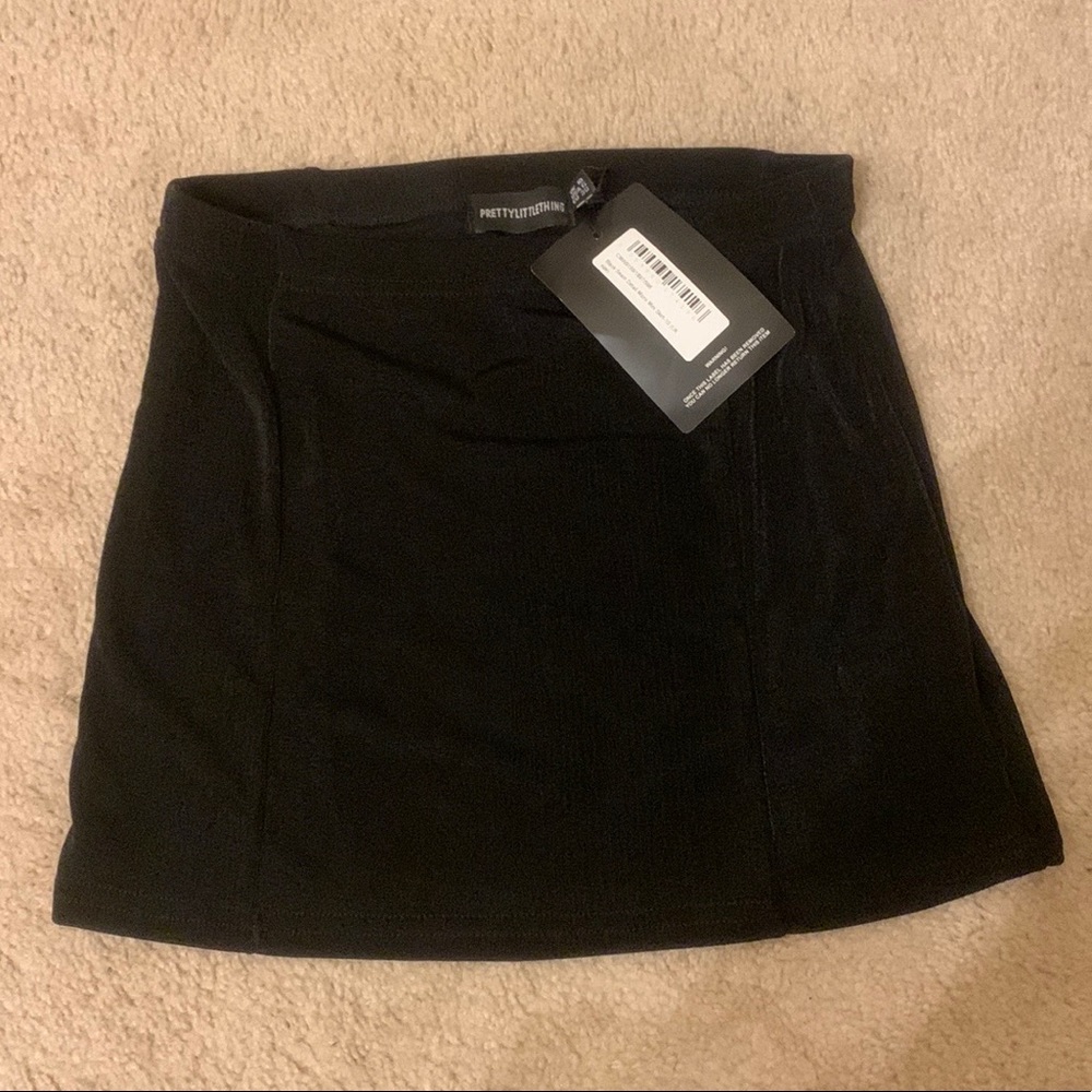PLT micro mini skirt in black!! NEVER WORN!!